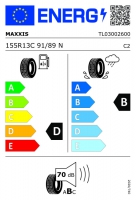 Kolo 155 R13 C 91/89N UE-168 (615 kg), 4,5J/ ET30, 112x5