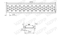 Nájezd VAPP 1850/285 mm pravý