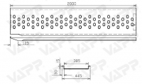 Nájezd VAPP 2000/385 mm pravý