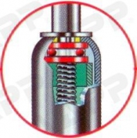 Kolečko opěrné s brzdou WW ST 48/RB/200 V (plastový disk) 150 kg