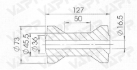 Rolna PROFI kýlová STOLTZ pr. 73x127 mm/pr. 16,5 mm, RP-5