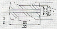 Rolna PROFI kýlová STOLTZ pr. 73x127 mm/pr. 13 mm, RP-55