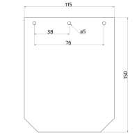 Zástěrka 150x115 mm polyetylénová bez loga