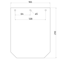 Zástěrka 200x165 mm polyetylénová bez loga