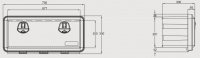 Box na nářadí JUST 750-R  750x350x300 mm