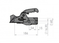 Tažná spojka AL-KO Profi AK 351 Safety Kit (zámek, příslušenství)