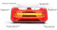 Svítilna WAS W184 sdružená LED 12-24V, L, BL/BR/KO/ ML/CO IP66/68