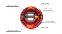 Svítilna WAS W193 DD L sdružená LED 12-24 V, L-BL/BR/KO/CO/ML, dynamický blinkr