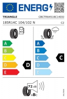 Kolo 185 R14 C 104/102 N (900 kg) Triangle TR645 M+S, 5,5J/ET30, 112x5