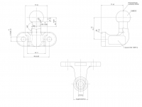 Koule ISO 50 AL-KO UN 252 D EA 90, pr. 50 mm, 3500 kg, příruba, vhodná pro stabilizátor