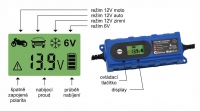 Nabíječka víceúčelová s redukcí pro nabíjení hydraulických sklápěčů LCD displej