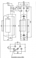 Svítilna doplňková obrysová LED WAS W140/1081L/II(12-24V) na držáku, Levá, neon efekt