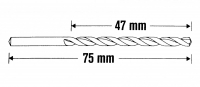 Vrták do kovu Turbomax  4,3 x 43/75 TM