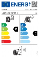 Pneu 165 R13 C 96N (710 kg) Kenda M+S