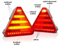 Svítilna WAS W243 sdružená LED 12-24V, L/P-BL/BR/KO/ML/CO IP6K9K