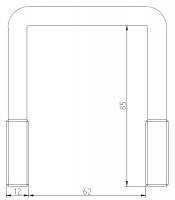 Třmen M12 85x62 mm