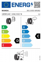 Pneu 185 R14 C 104/102N Wanda WR082 (900 kg), M+S