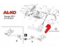 Část B krytu AL-KO Ranger MS1 pro stranu A