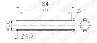 Osička k opěrnému kolečku WW ST 48/200 V(B)