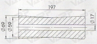 Rolna COMPACT kýlová pr. 69x197 mm/pr. 17 mm