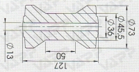 Rolna PROFI kýlová STOLTZ pr. 73x127 mm/pr. 13 mm, RP-55