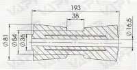 Rolna PROFI kýlová STOLTZ pr. 81x193 mm/pr. 16,5 mm, RP-8