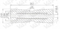 Rolna PROFI kýlová STOLTZ pr. 81x251 mm/pr. 16,5 mm, RP-10