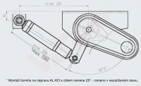 Tlumič k nápravě AL-KO Octagon Plus modrý (do 1350 kg/1 náprava)