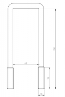 Třmen M10 130x42 mm