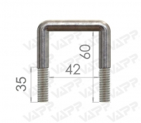 Třmen M10 60x42 mm